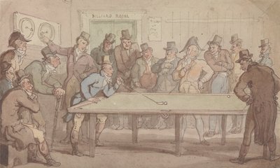 The Billiard Room by Thomas Rowlandson